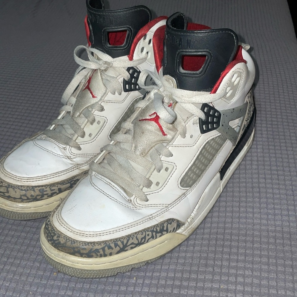 Air Jordan Spizike Mens Size 10.5 White Red
Cement Grey Black VNDS